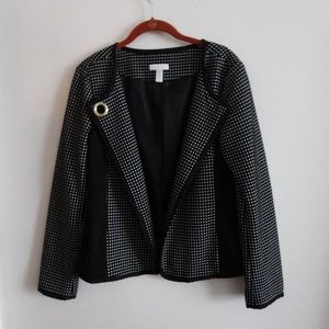 Charter Club Black/White Blazer  M